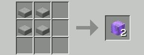 Crafting recipes for the stone smooth blocks